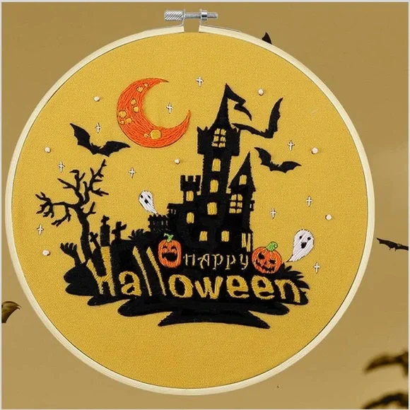 Halloween Embroidery Kit NIP - Picture 4 of 12